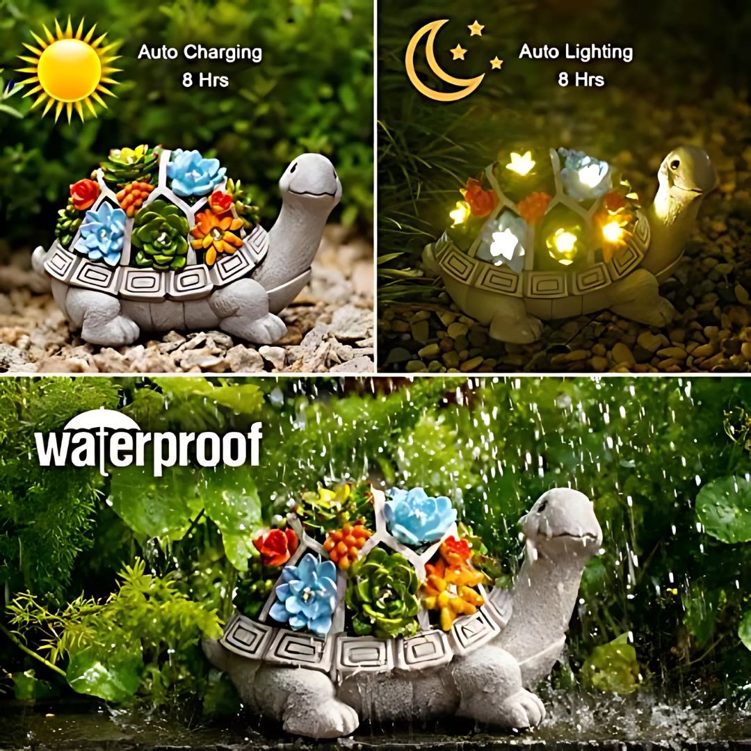 Goodeco Solar Turtle Statue