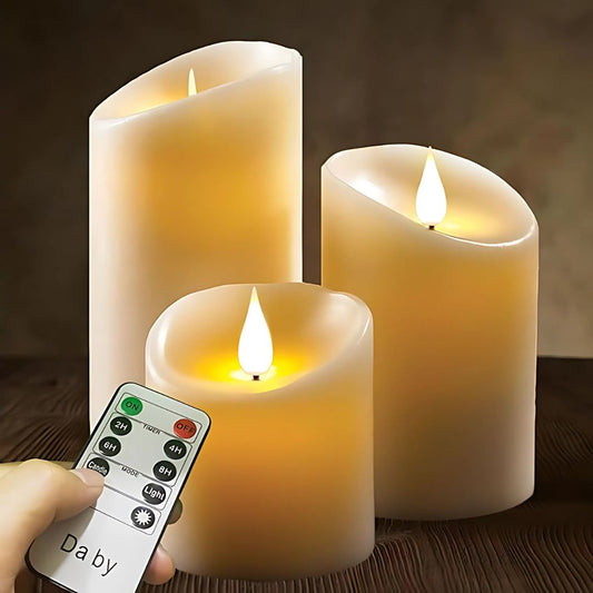 Lumina Flameless Candles-Set of 3